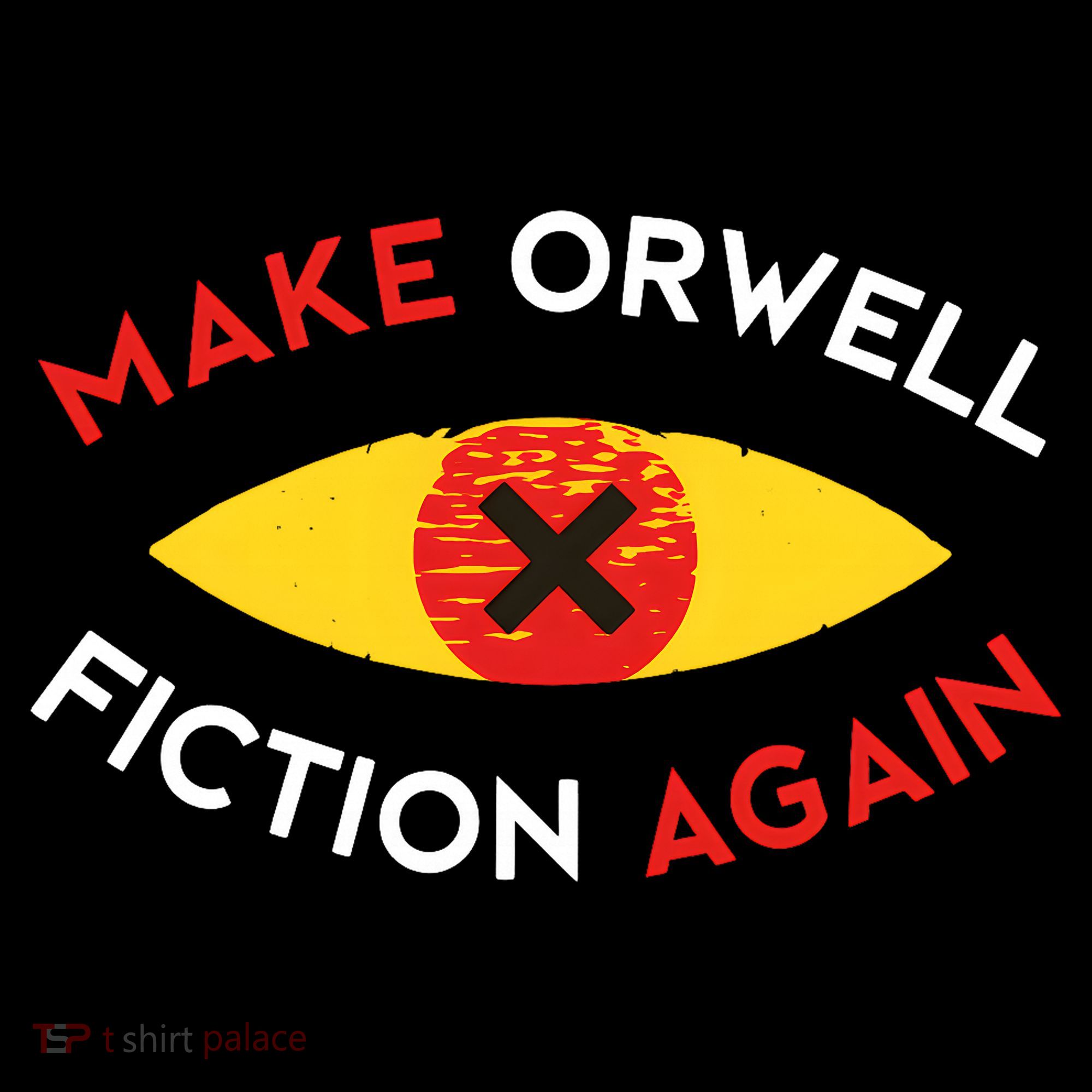 Make Orwell Fiction Again Eye Reading Books Ornament