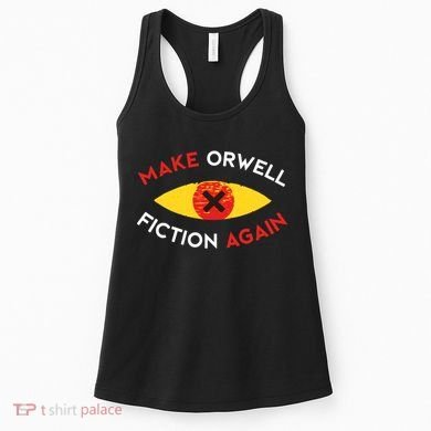 Make Orwell Fiction Again Eye Reading Books Women's Tank Top