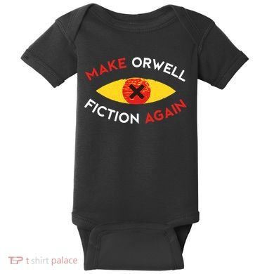 Make Orwell Fiction Again Eye Reading Books Baby Bodysuit