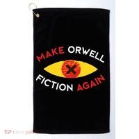 Make Orwell Fiction Again Eye Reading Books Golf Towel thumb 0