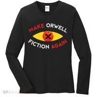 Make Orwell Fiction Again Eye Reading Books Women's Long Sleeve Shirt thumb 0