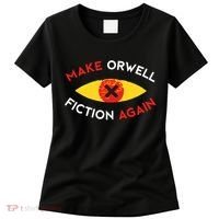 Make Orwell Fiction Again Eye Reading Books Women's T-Shirt thumb 0
