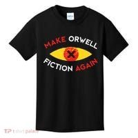 Make Orwell Fiction Again Eye Reading Books Kids T-Shirt thumb 0