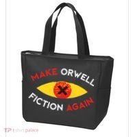 Make Orwell Fiction Again Eye Reading Books Tote Bag thumb 3