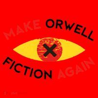 Make Orwell Fiction Again Eye Reading Books Santa Hat thumb 1