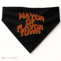 Mayor Of Flavor Town USA-Made Doggie Bandana thumb 0