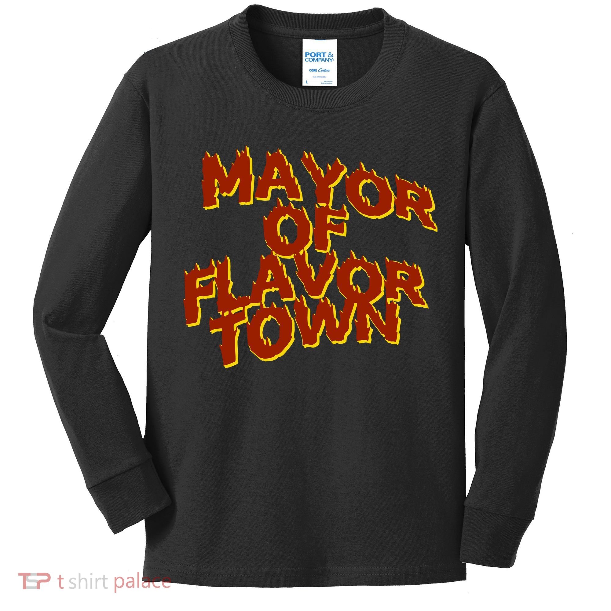 Mayor Of Flavor Town Kids Long Sleeve Shirt