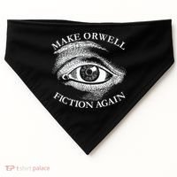 Make Orwell Fiction Again Libertarian Orwellian 1984 Orwell USA-Made Doggie Bandana thumb 0
