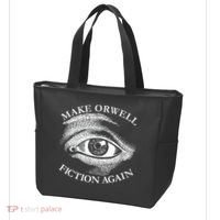 Make Orwell Fiction Again Libertarian Orwellian 1984 Orwell Tote Bag thumb 3