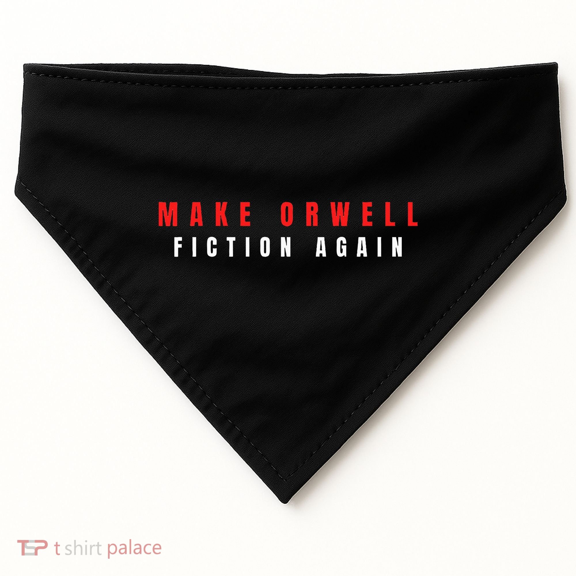 Make Orwell Fiction Again Trump USA-Made Doggie Bandana