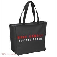 Make Orwell Fiction Again Trump Tote Bag thumb 2