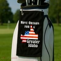 Move Oregon For A Greater Idaho Golf Towel thumb 2