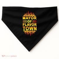 Mayor Of Flavor Town USA-Made Doggie Bandana thumb 0