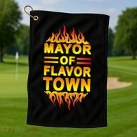 Mayor Of Flavor Town Golf Towel thumb 1