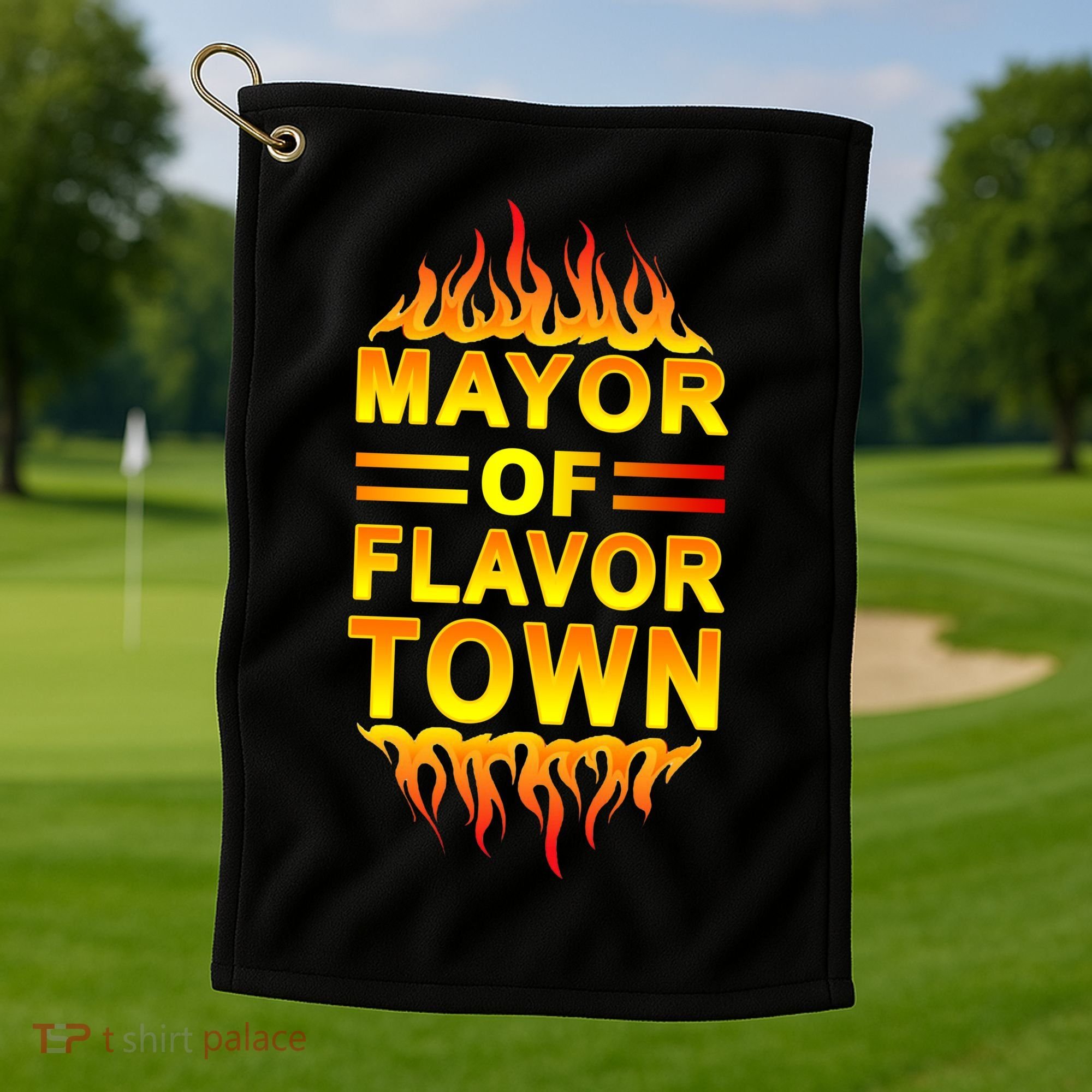 Mayor Of Flavor Town Golf Towel