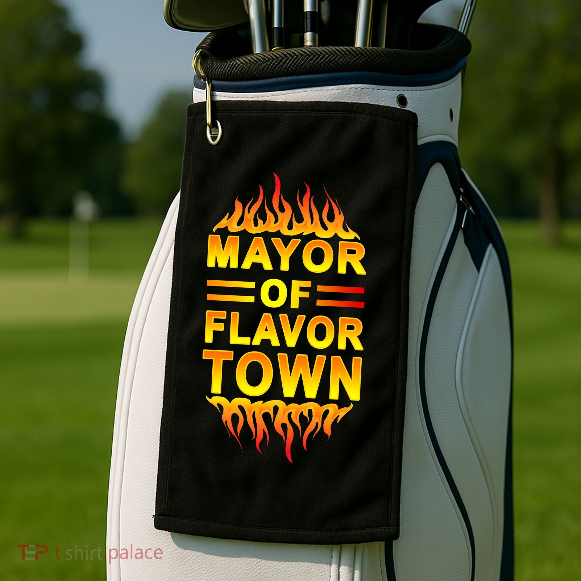 Mayor Of Flavor Town Golf Towel