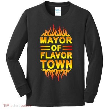 Mayor Of Flavor Town Kids Long Sleeve Shirt