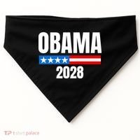 Michelle Obama For President Obama 2028 USA-Made Doggie Bandana thumb 0