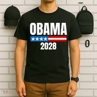 Michelle Obama For President Obama 2028 T-Shirt thumb 6