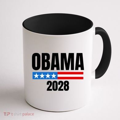 Michelle Obama For President Obama 2028 Coffee Mug back