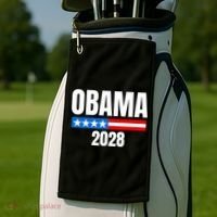 Michelle Obama For President Obama 2028 Golf Towel thumb 2