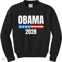 Michelle Obama For President Obama 2028 Kids Sweatshirt thumb 0