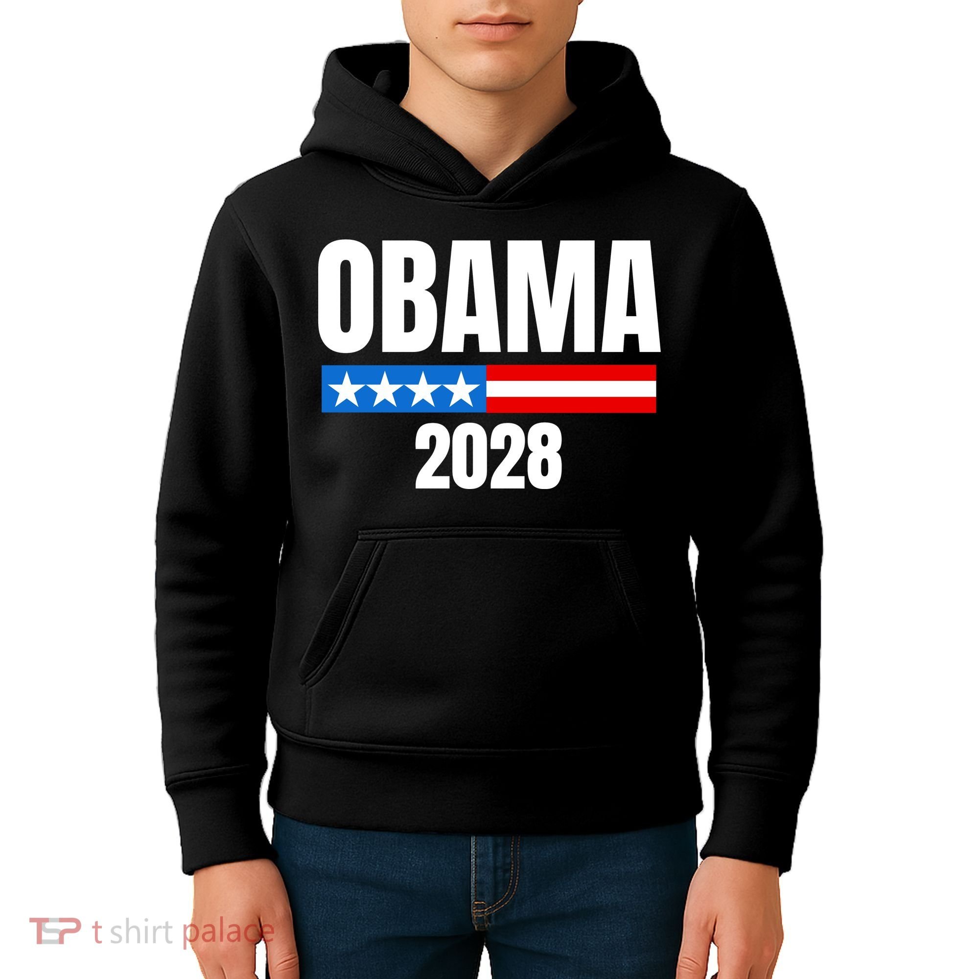 Michelle Obama For President Obama 2028 Kids Hoodie