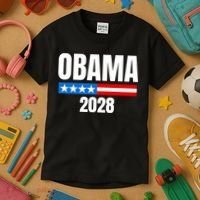 Michelle Obama For President Obama 2028 Kids T-Shirt thumb 3