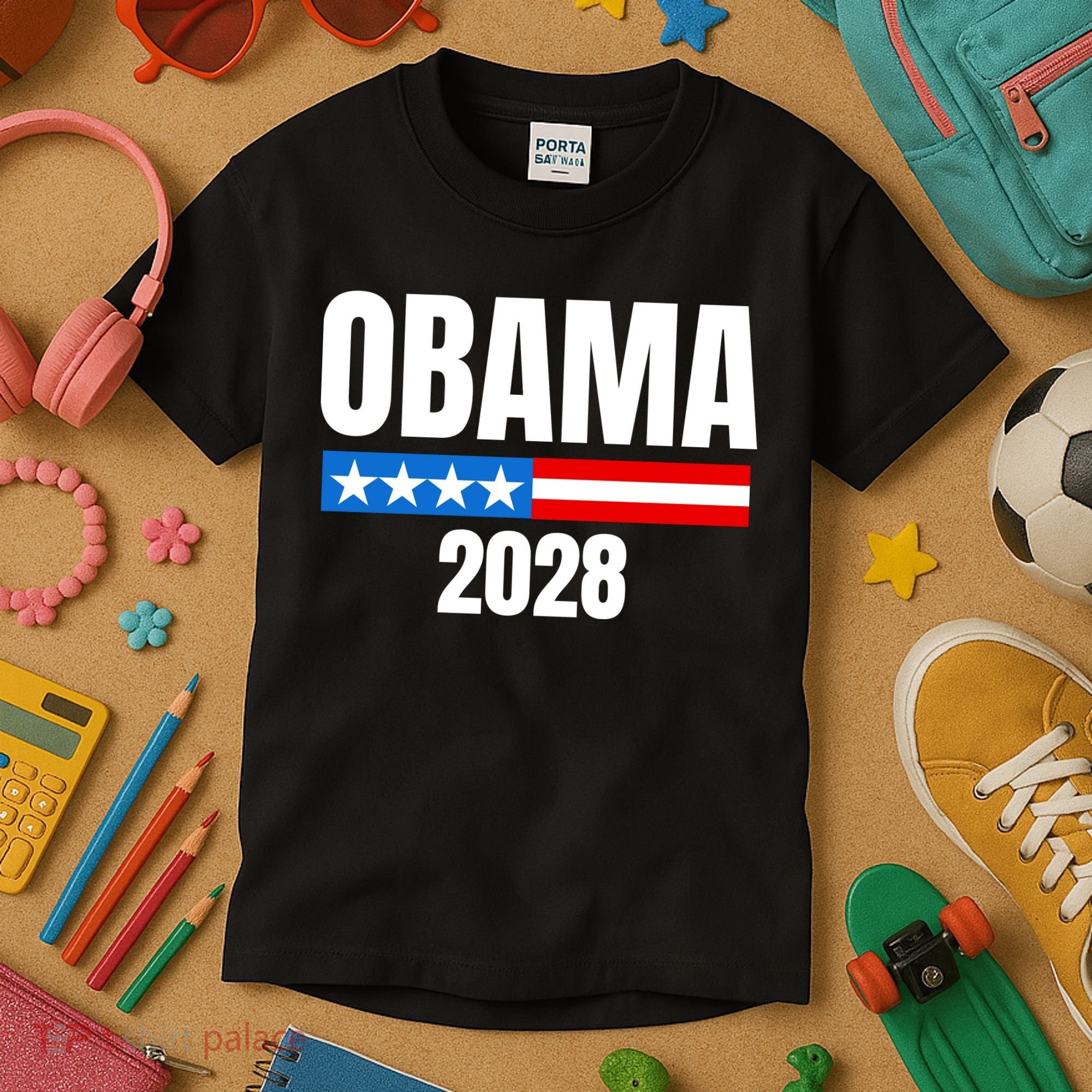 Michelle Obama For President Obama 2028 Kids T-Shirt