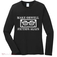 Make Orwell Fiction Again Women's Long Sleeve Shirt thumb 0