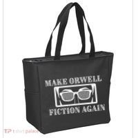 Make Orwell Fiction Again Tote Bag thumb 2