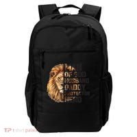 Man Of God Husband Daddy Protector Hero Dad Lion Father's Day Backpack thumb 0