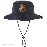 Man Of God Husband Daddy Protector Hero Dad Lion Father's Day Bucket Hat thumb 0
