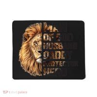 Man Of God Husband Daddy Protector Hero Dad Lion Father's Day Mousepad thumb 0