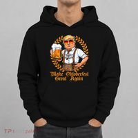 Make Oktoberfest Great Again Beerfest Wurstfest Funny Hoodie thumb 0