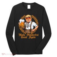 Make Oktoberfest Great Again Beerfest Wurstfest Funny Long Sleeve Shirt thumb 0