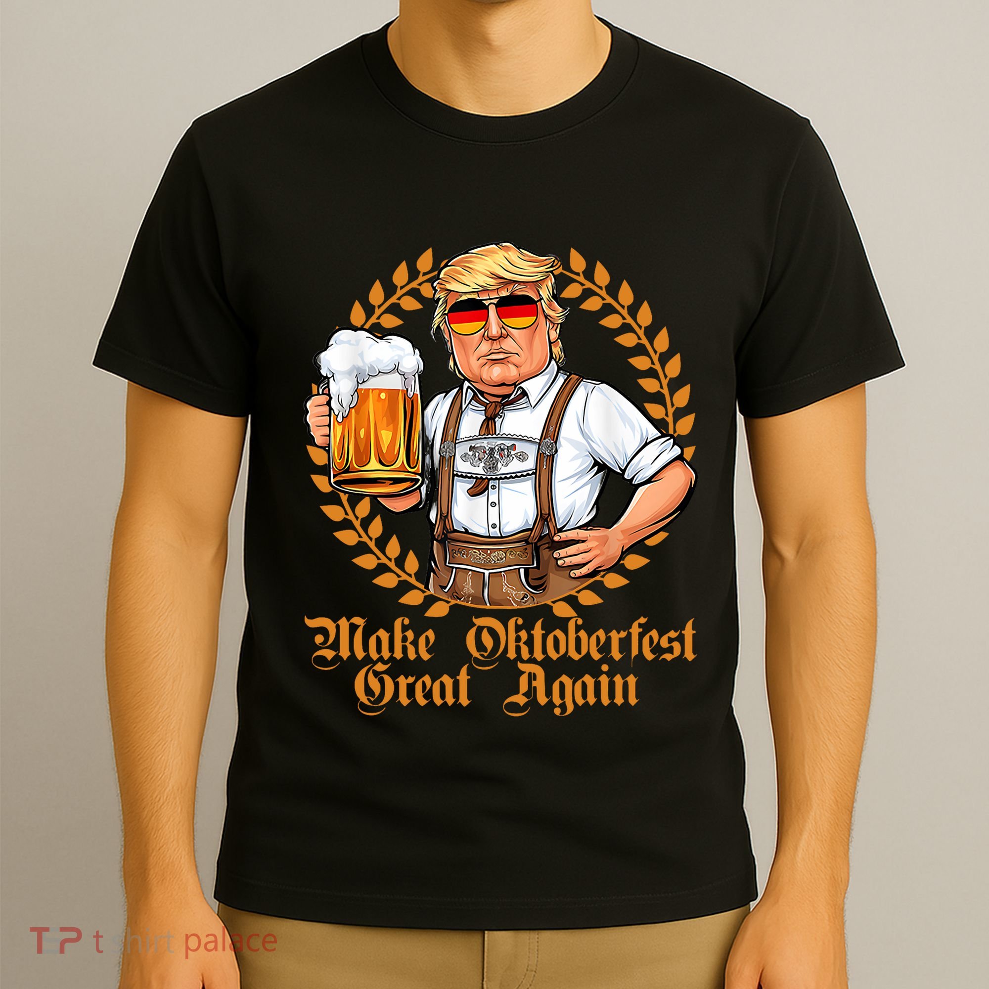 Make Oktoberfest Great Again Beerfest Wurstfest Funny T-Shirt