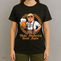 Make Oktoberfest Great Again Beerfest Wurstfest Funny T-Shirt thumb 4