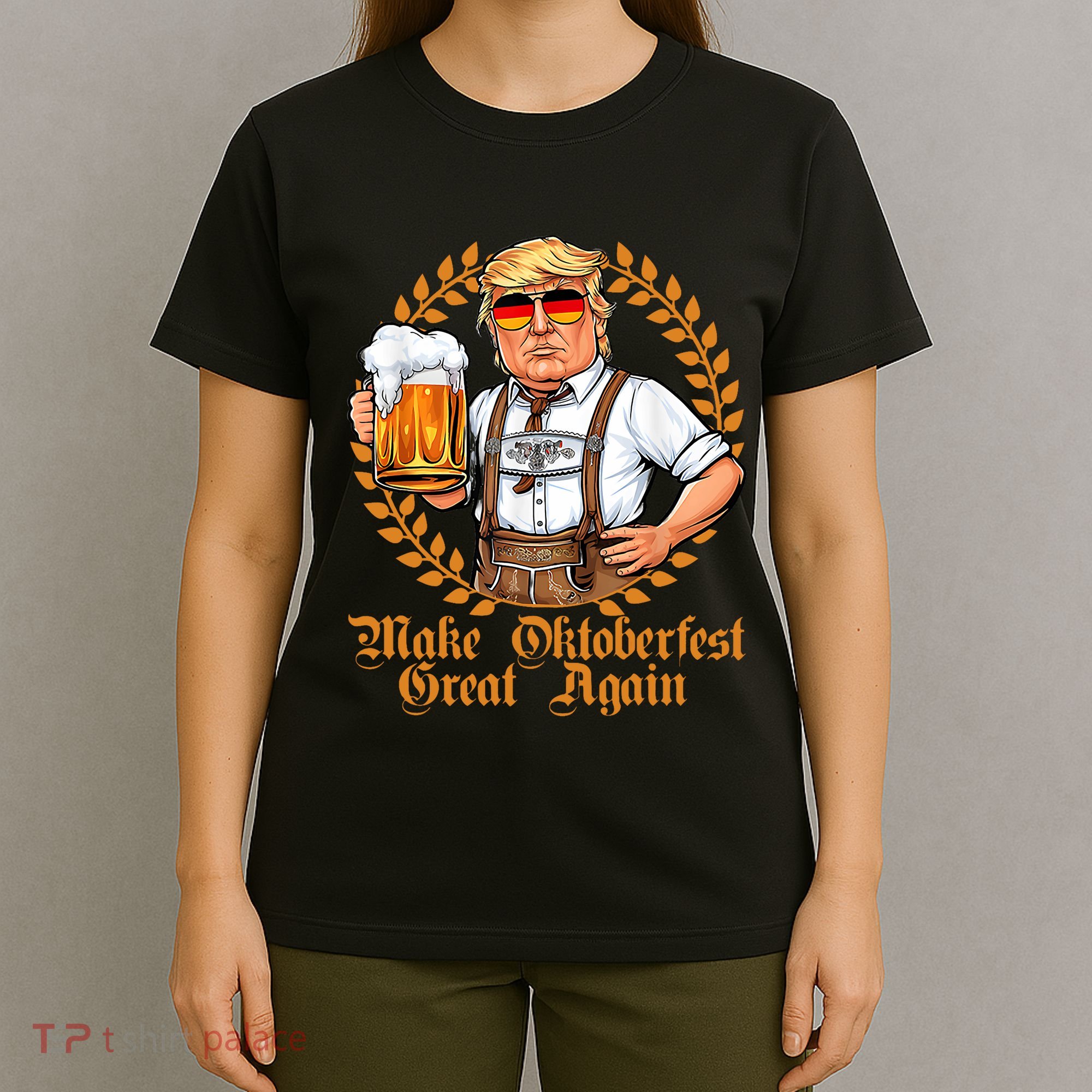 Make Oktoberfest Great Again Beerfest Wurstfest Funny T-Shirt