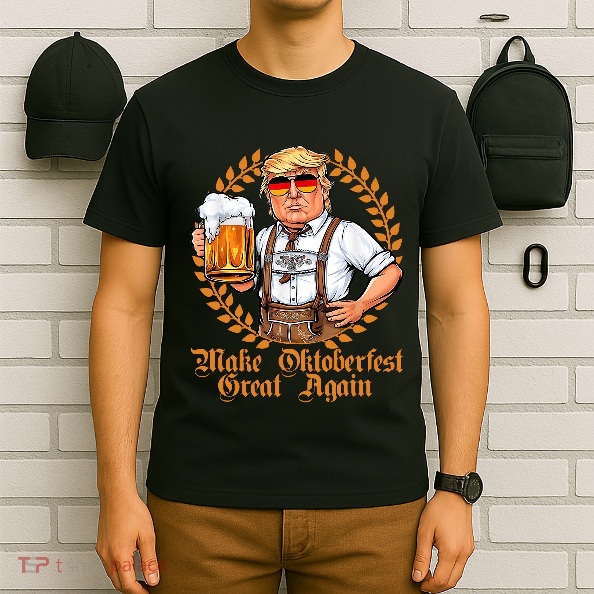 Make Oktoberfest Great Again Beerfest Wurstfest Funny T-Shirt