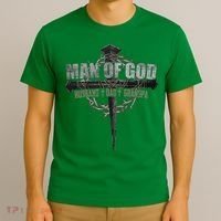 Man Of God Husband Dad Grandpa T-Shirt thumb 3