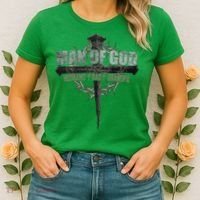 Man Of God Husband Dad Grandpa Women's T-Shirt thumb 2