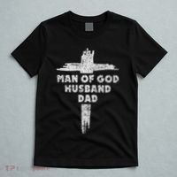Man Of God Husband Dad Christian Faith Fathers Day Dad Gift T-Shirt thumb 5