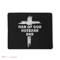 Man Of God Husband Dad Christian Faith Fathers Day Dad Gift Mousepad thumb 0