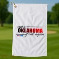 Make Oklahoma Great Again Golf Towel thumb 1