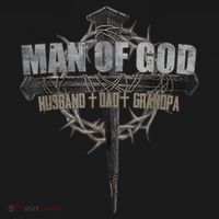Man Of God Husband Dad Grandpa Cross Christian Women's Hoodie thumb 2