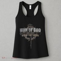 Man Of God Husband Dad Grandpa Cross Christian Women's Tank Top thumb 3