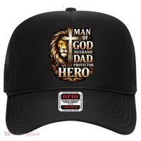 Man Of God Husband Dad Protector Lion Hat thumb 0