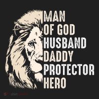 Man Of God Husband Daddy Protector Hero Lion Tumbler thumb 3