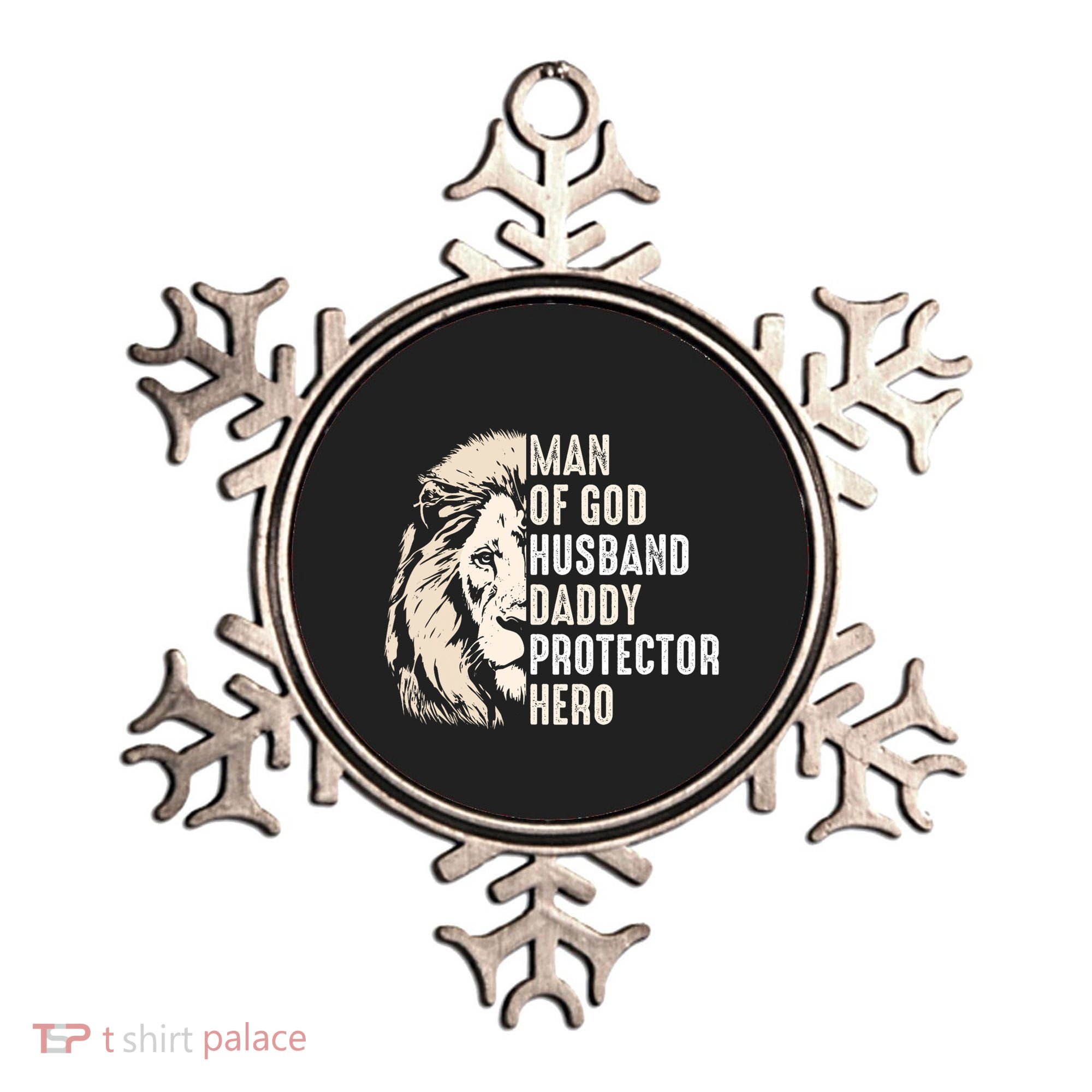 Man Of God Husband Daddy Protector Hero Lion Ornament